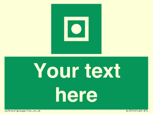 Custom sign safe condition Shipboard general alarm